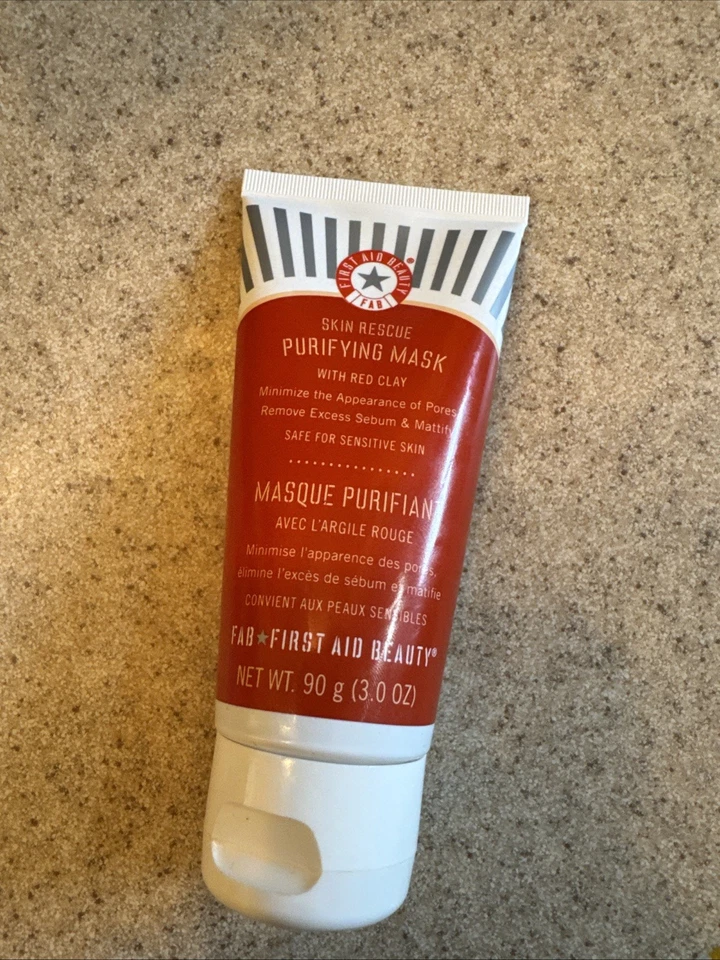 First Aid Beauty Fab-Skin Rescue Purifying Mask With Red Clay Used 2xs 3.0 Oz - Image 2 of 4