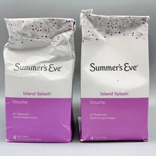 Summer's Eve Extra Cleansing Island Splash Douche 4.5oz X 8 (2PK) Exp 1/26+