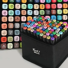 80 Colors Alcohol Based Markers Dual Tip Drawing Markers Set for Drawing US