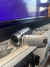 Canon FS 200 Silver 41X Advanced Zoom 2000X Digital Zoom Camcorder Untest