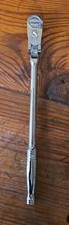 SNAP ON TOOLS USA FLX80B 3/8" Drive Chrome Locking Flex Head Ratchet Used VGC