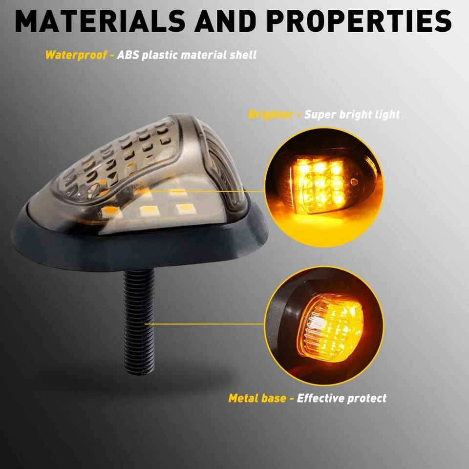 Fits Aprilia RS125 Amber 9-LED Turn Light Signals Blinker Indicator New pair US - Imagem 4 de 4