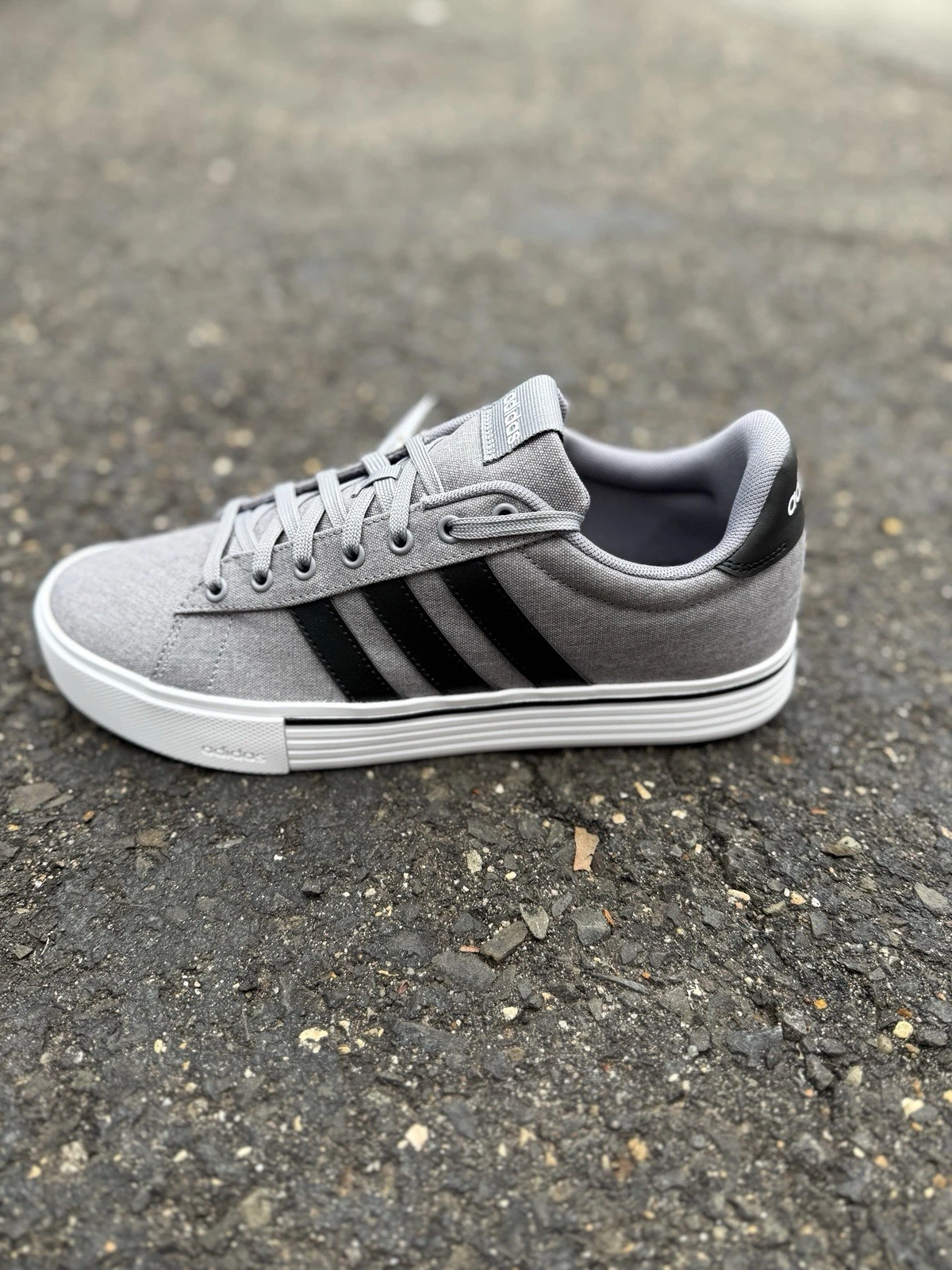 Adidas Men’s Daily 4.0 Gray & Black Skateboarding Shoes IF4493
