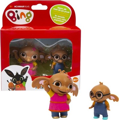 Giochi Preziosi - Bing Set 2 Mini-Figuren, Sula und Nicky, ab 18 Monaten