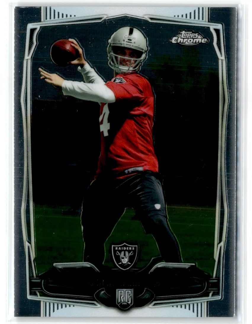 2014 Topps Chrome Rookie Derek Carr Rookie Raiders #115