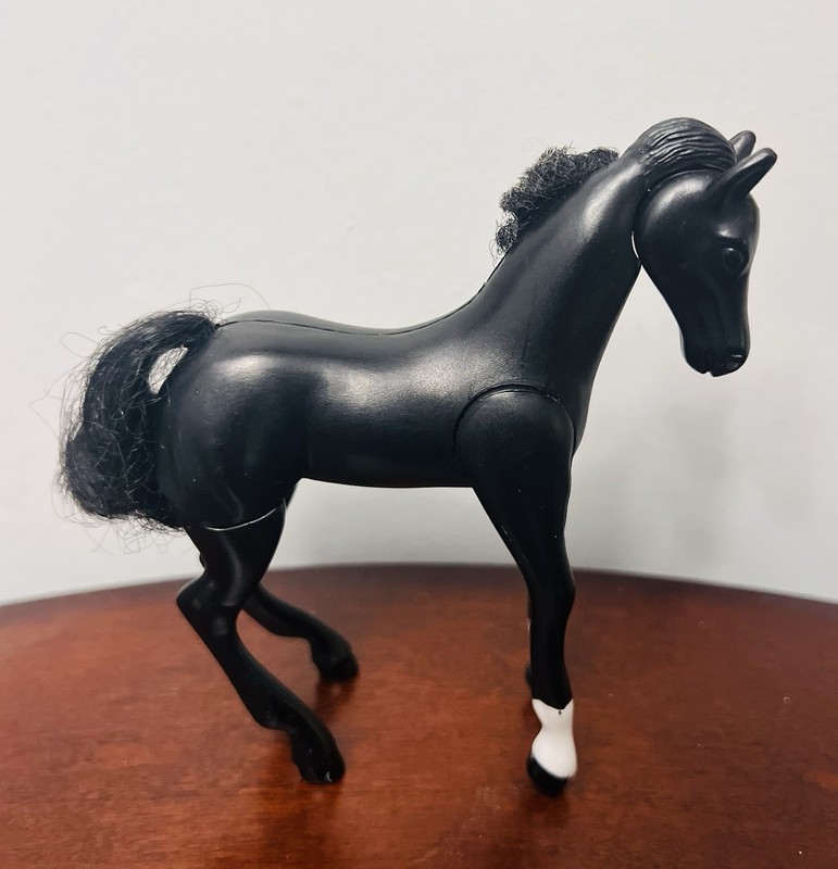 Vintage Grand Champions Feed N Nuzzle First Step Foal Dante Black Andalusian