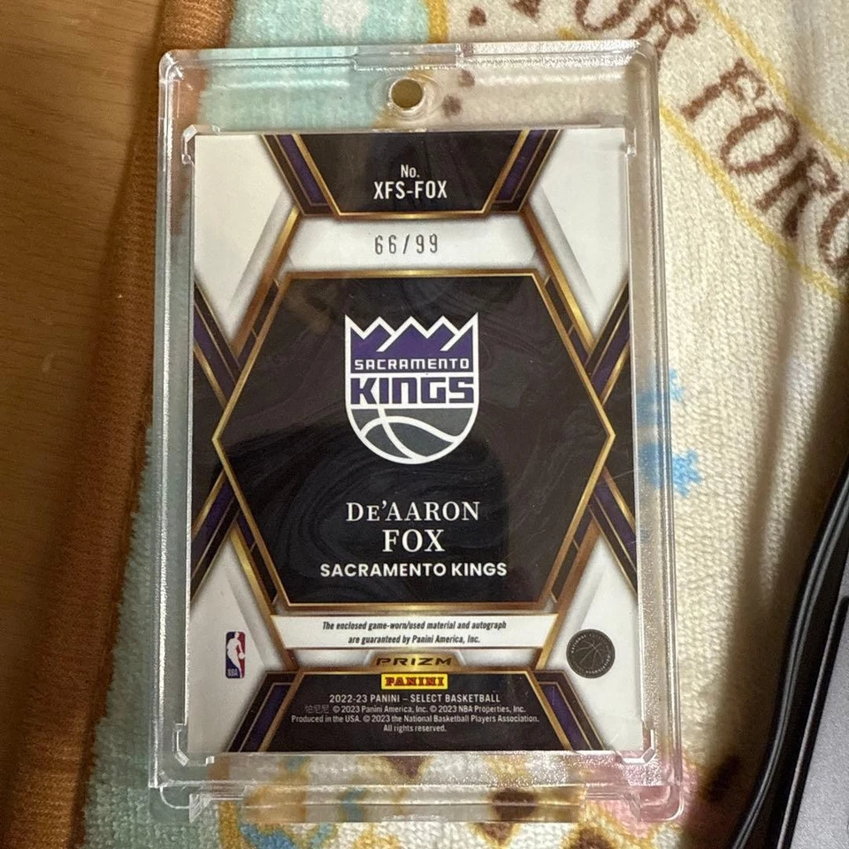 De'Aaron Fox X Factor Autograph Card 66 99 auto - Image 2 of 2