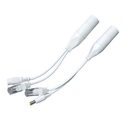 Power Over Ethernet 12V Passiv Splitter Kabel Adapter für POE Geräte 2 Stück