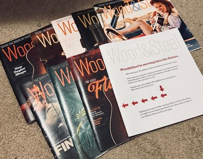 9 Wood  And Steel Magazines  Lot Taylor Guitar  Great Condition Last Paper issue