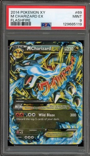 Pokemon M Charizard EX XY Flashfire Holo Rare #69 PSA 9 Mint