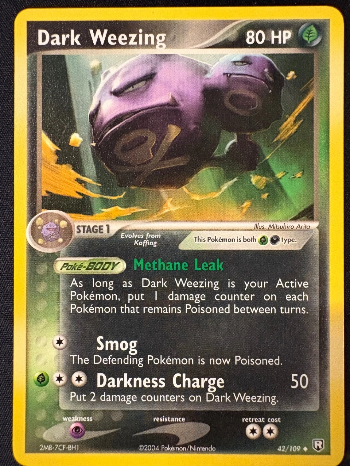 Dark Weezing Uncommon Team Rocket Returns 42/109 NM
