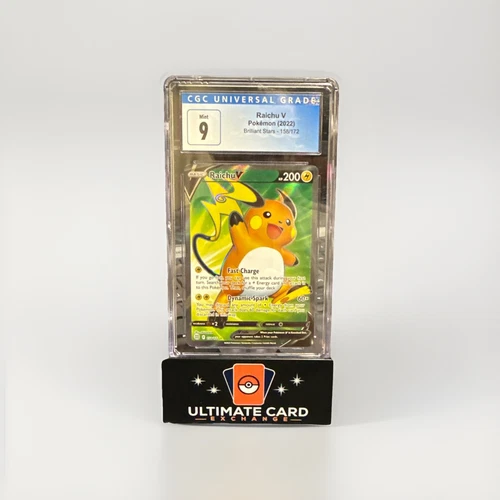 Raichu V (Full Art) 158/172 Swsh09: Brilliant Stars Holo CGC 9