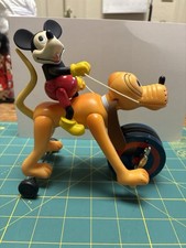 Schylling Mickey  Pluto Wind-Up Toy Works Great Disney