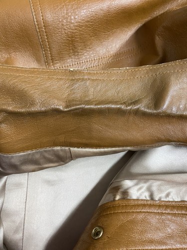 Vintage FRED SEGAL Butter Soft Leather Button Up Shirt (Size 44) 80s/90s/Y2K - Picture 6 of 9