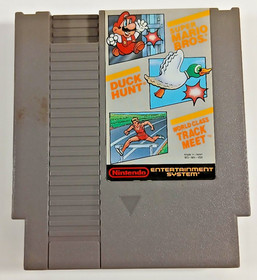 Nintendo NES Super Mario Bros Duck Hunt Track Meet NTSC Cart Only UK Seller