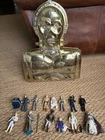 Star Wars Vintage KENNER 1983 C-3PO GOLD STORAGE Case w/14 figures most weapons!