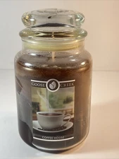 COFFEE HOUSE Goose creek candle 24 oz jar 2 Wick retired/rare sz NEW