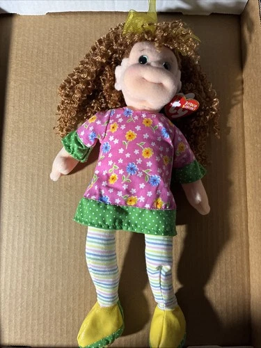 Vintage Original Ty Beanie Boppers Huggable Holly Doll Toy 2001 14"
