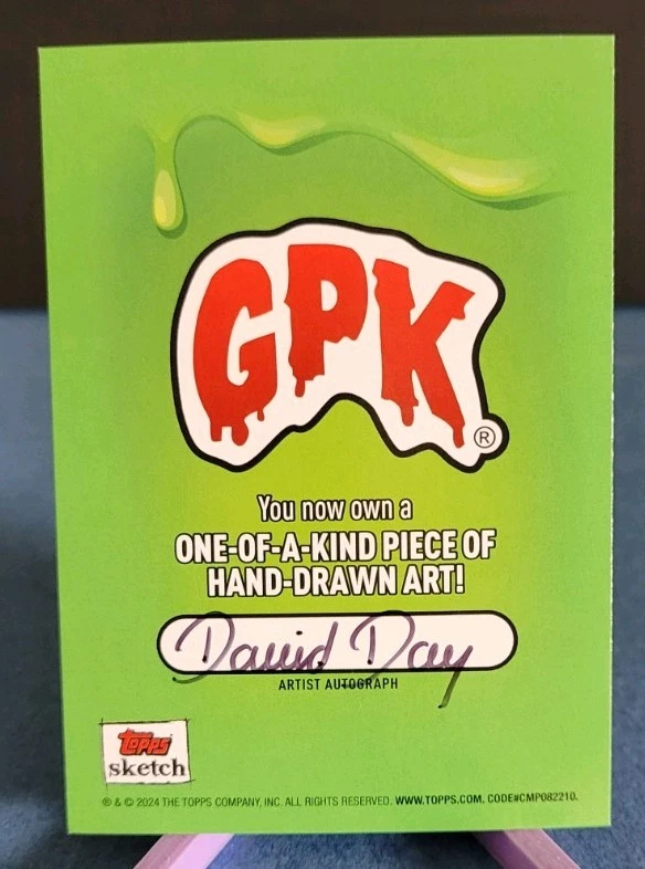 2024 GPK ONE-OF-KIND SKETCH Drawn by David DAY read description - Image 2 of 4