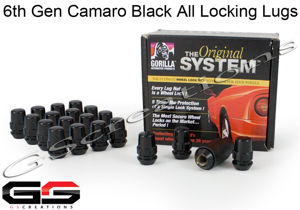 5th & 6th Gen Camaro Gorilla Automotive Wheel Locks Lug nuts Lugs