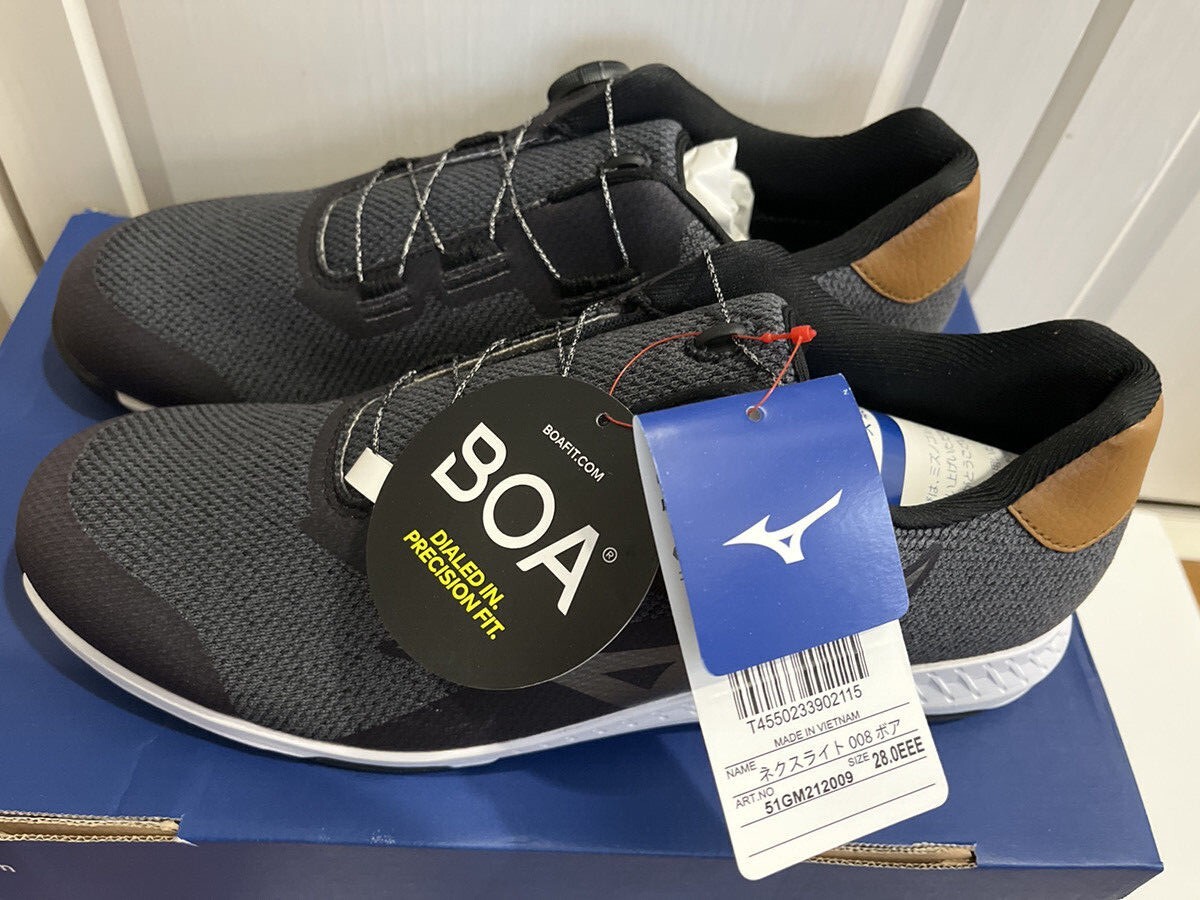 MIZUNO - MIZUNO 26.0ネクスライト008boa 51GM212022 MIZUNO Golf Shoes NEXLITE 008 BOA WIDE Spikeless 51GM2125