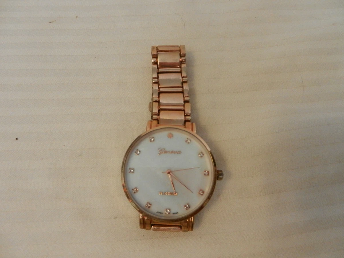 Geneva Rose Gold Band Wristwatches for sale - eBay