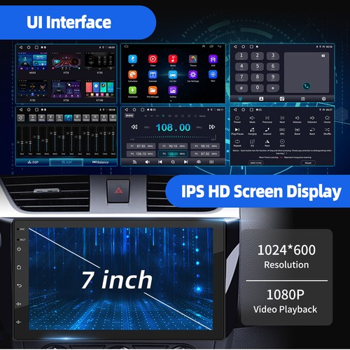 Unidad Principal Estéreo 7" Android 14 Carplay Radio 2 DIN GPS 4+64GB Bluetooth + Cámara - Imagen 5 de 11