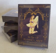 Vintage 1950's Pin-Up Poker Size Playing Cards 52 Designs - NEW and SEALED