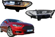 Scheinwerfer LED DRL Xenon Look für Ford Mondeo MK5 13-16 Dynamische Scheinwerfer LED DRL Xenon Look für Ford Mondeo MK5 13-16 Dynamische
