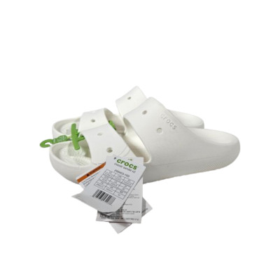 Crocs White Classic Sandal v2 Slides Slip on Sandals Men size 10 Women 12 Unisex