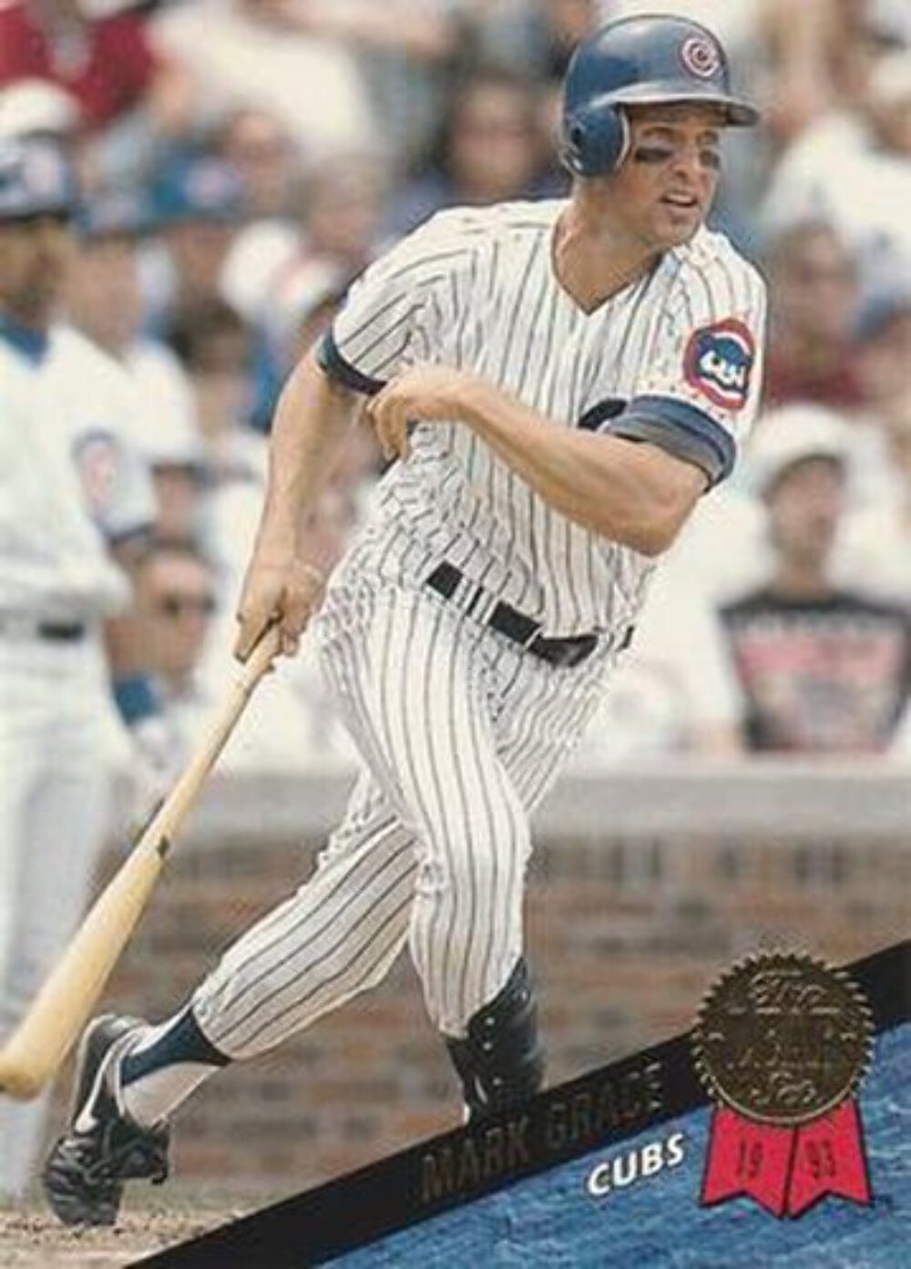 #198 Mark Grace - Chicago Cubs - 1993 Leaf Baseball