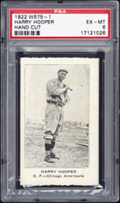 1922 W575-1 (W501-2) Strip card Harry Hooper (blank backed) -- PSA 6 POP 1! RARE