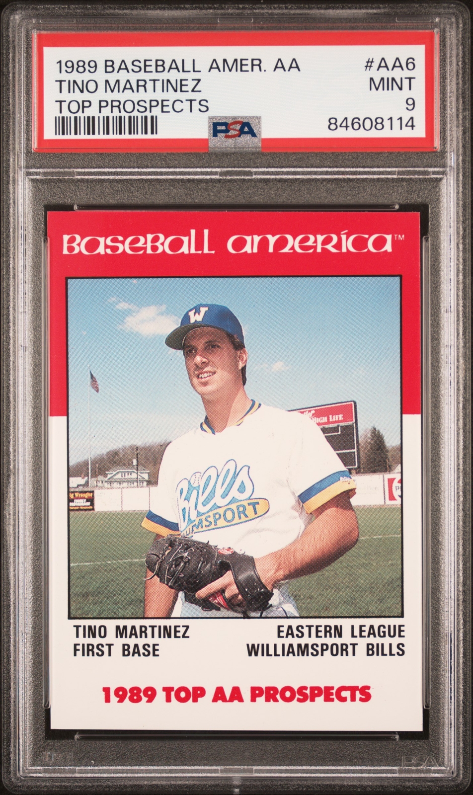 1989 BASEBALL AMERICA ALL AMERICAN TOP PROSPECTS #AA6 TINO MARTINEZ PSA 9