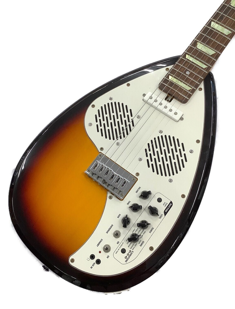 エレキギター VOX APACHE VOX APACHE-1 Teardrop Type Electric Travel Guitar 3-Tone Sunburst