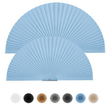 2pcs Half Circle Window Shades Self Adhesive Shades Arch Window Pleated Blinds