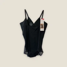 Spanx Red Hot 3X Open Bust Bodysuit Shaping Panty Black 10210R