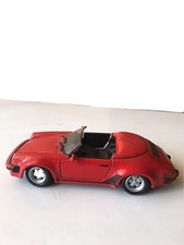 Porsche 911 Speedster Carrera Model Car 1989 Scale 1/24 Red Free Shipping