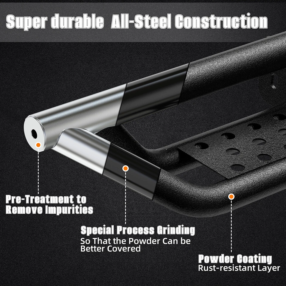 Tablas de correr aptas para Toyota 4Runner Trail Edition 2014-2025 SR5/TRD Pro 2010-2025 Foto 4 de 4