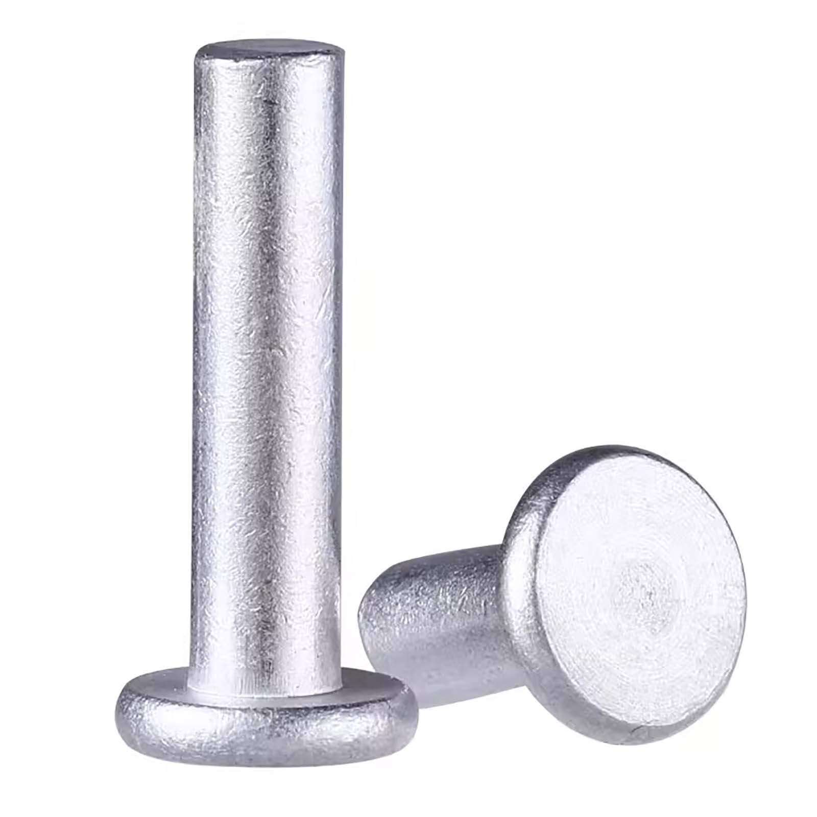 Aluminium Flat Head Solid Rivets Diameter M2 M2.5 M3 M4 M5 M6 M8 Rivet ...