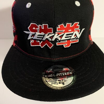 Headgear Classics Hat HGC Fitted Tekken 1994 Namco Zebra Red Black