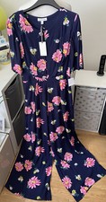 Emily And Finn Floral Jumpsuit Size Medium Uk 12 New With Tags