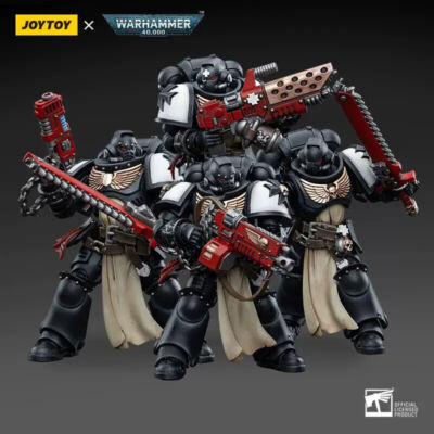 New JoyToy WARHAMMER 40K 1:18 BLACK TEMPLARS PRIMARIS CRUSADER SQUAD FigureToy