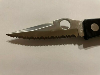 Spyderco C34S Jess Horn II Micarta (Circa 1996) Pocket Knife *NEW  
