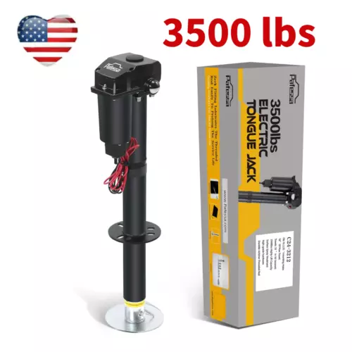Pafessa Electric Trailer Jack A Frame Travel 3500lb 12V with Drop Foot for RV