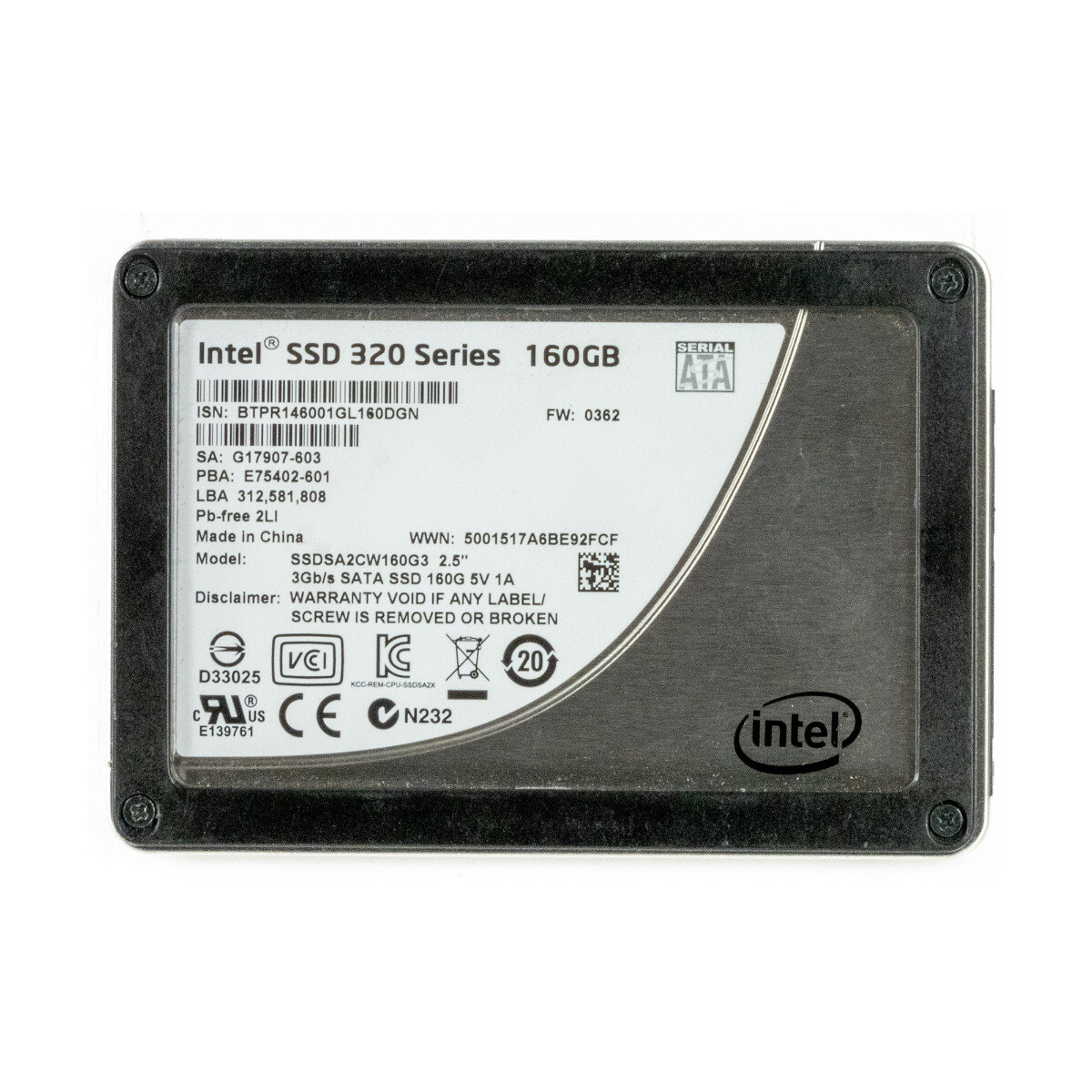 SATA III Solid State Drive Intel SSD DC S3510 Series 1.2TB 2.5
