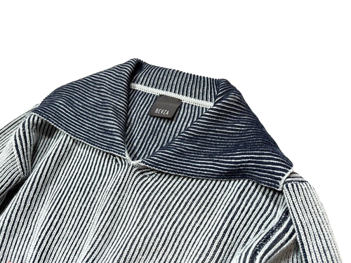 Bevza Blue Collared Sweater Size XS $650 Pullover Ribbed Jumper Wool Ukraine - Picture 4 of 7