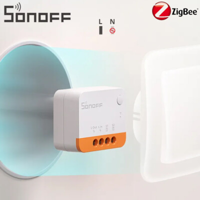 1-5PCS SONOFF Zigbee 3.0 Smart Switch ZBMINI-L2 Two Way Relay Module APP Control
