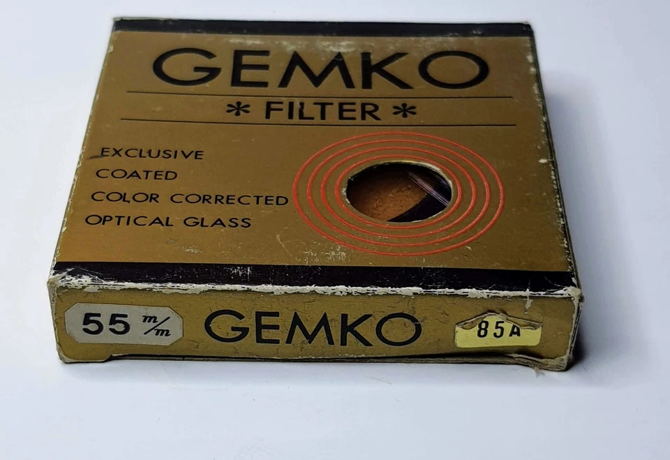 Genuine GEMKO 55mm 85A 85-A 85 A Color Conversion Glass Lens Filter Japan 55 mm - Image 4 of 4