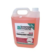 System Hygiene Liquid Air Freshener Cranberry refill trigger spray bottles 5 Ltr