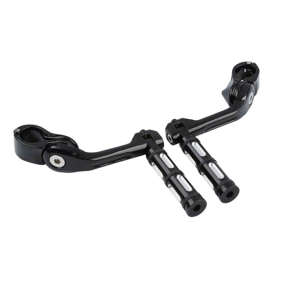 1-1/4'' Footpegs Highway Bar Pegs Long Angled Mount Fit For Harley Road Glide - Image 2 of 4